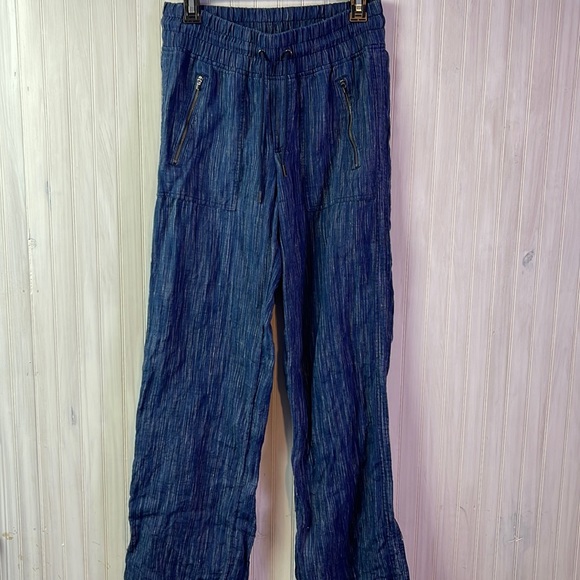 Athleta Pants - ATHLETA RETREAT WIDE LEG LINEN PANT 6